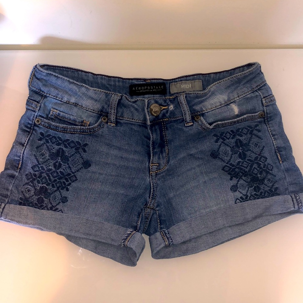 denim shorts
